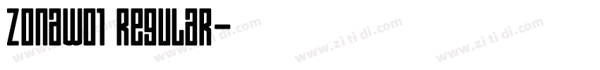 ZonaW01 Regular字体转换